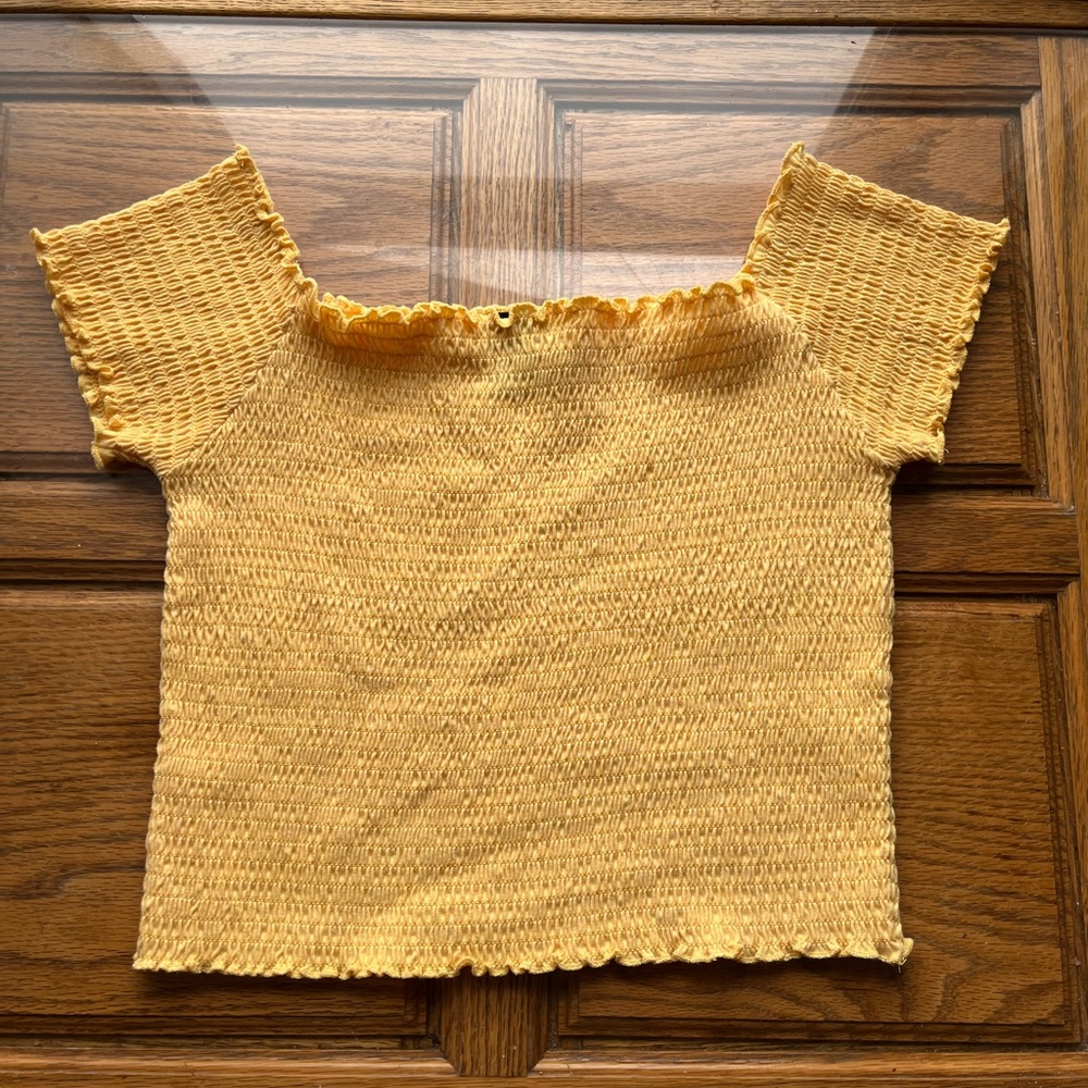 Wet Seal Yellow Crop Top